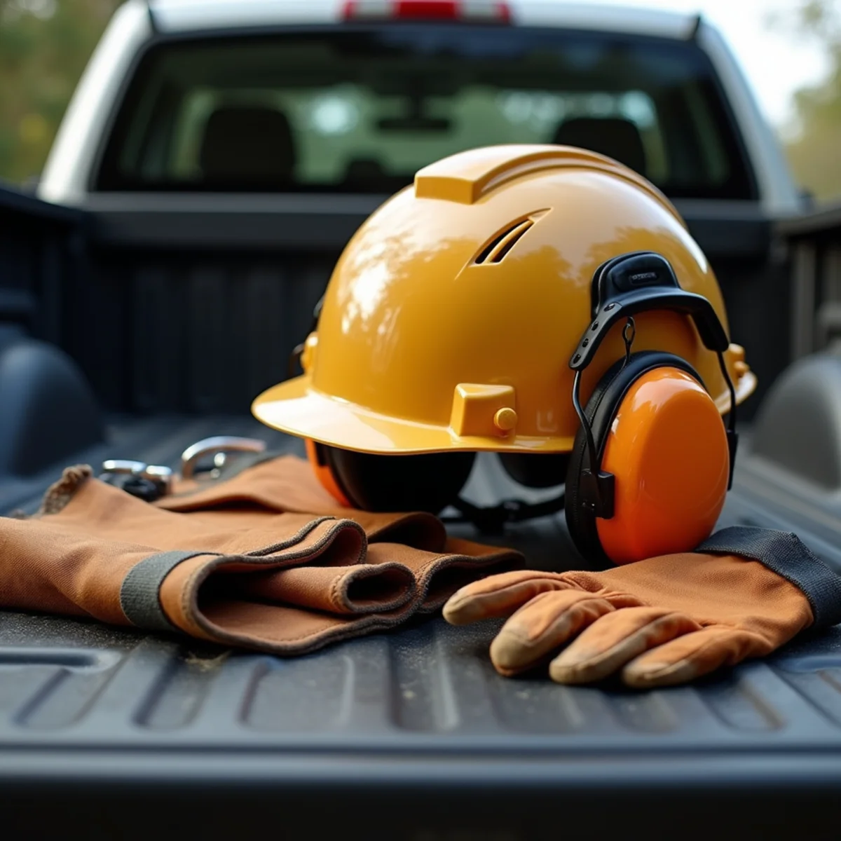 Arborist safety gear helmet rigging harness and insurance certificate verification in Mooresville NC