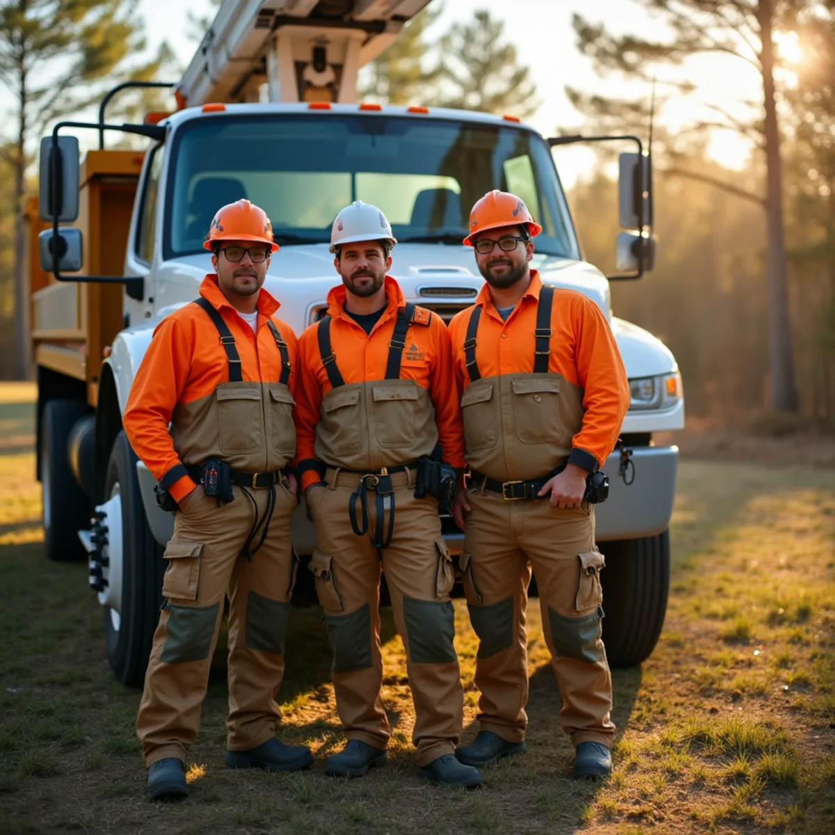 Race City Tree Crew team and tree service fleet in Mooresville NC